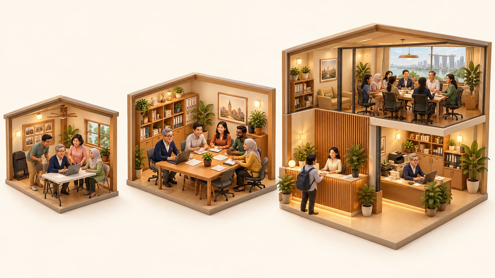 A volunteer club treasurer, a society committee and an association office grow within one system.