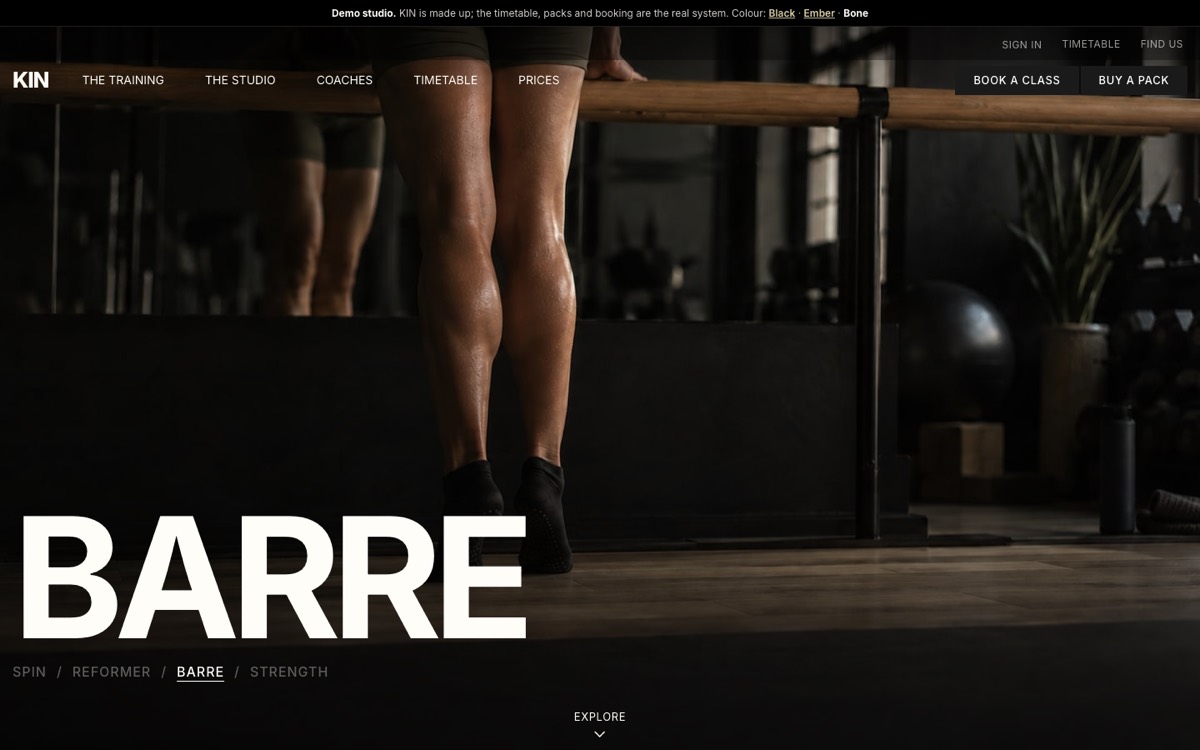 The Forge website in Bone, shown on KIN