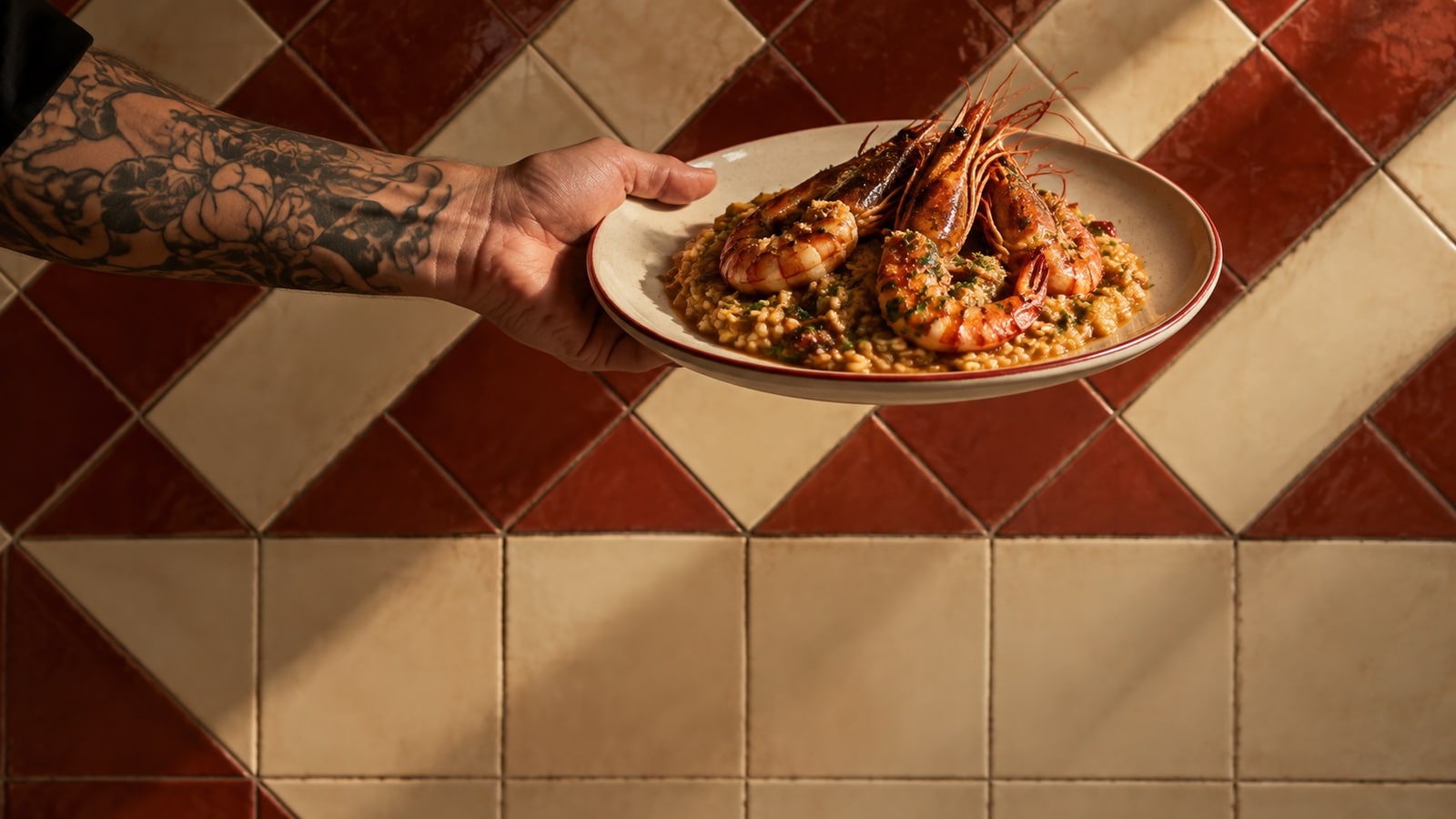Inside Tía, the made-up tapas tavern we use as the restaurant example.