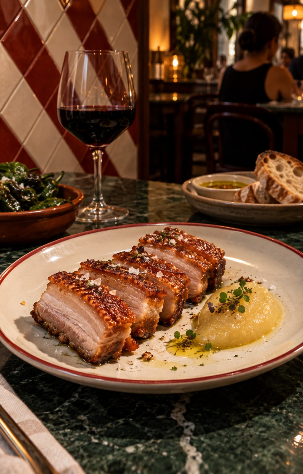 Crispy pork belly