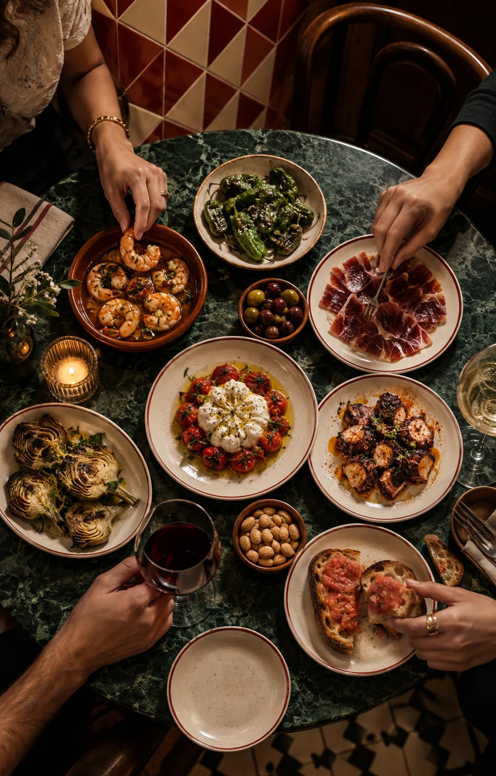 A spread of tapas for the table