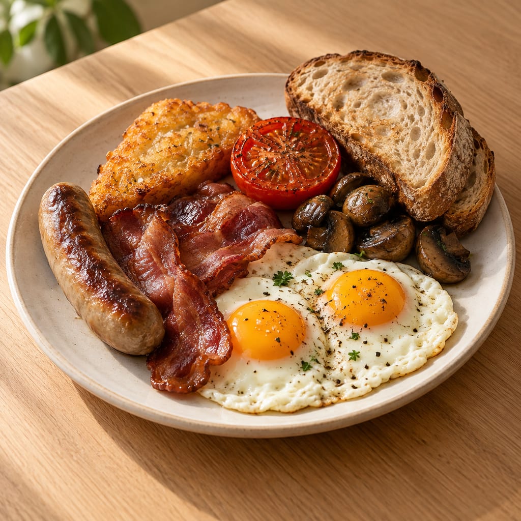 The Linden Big Breakfast on our sourdough toast